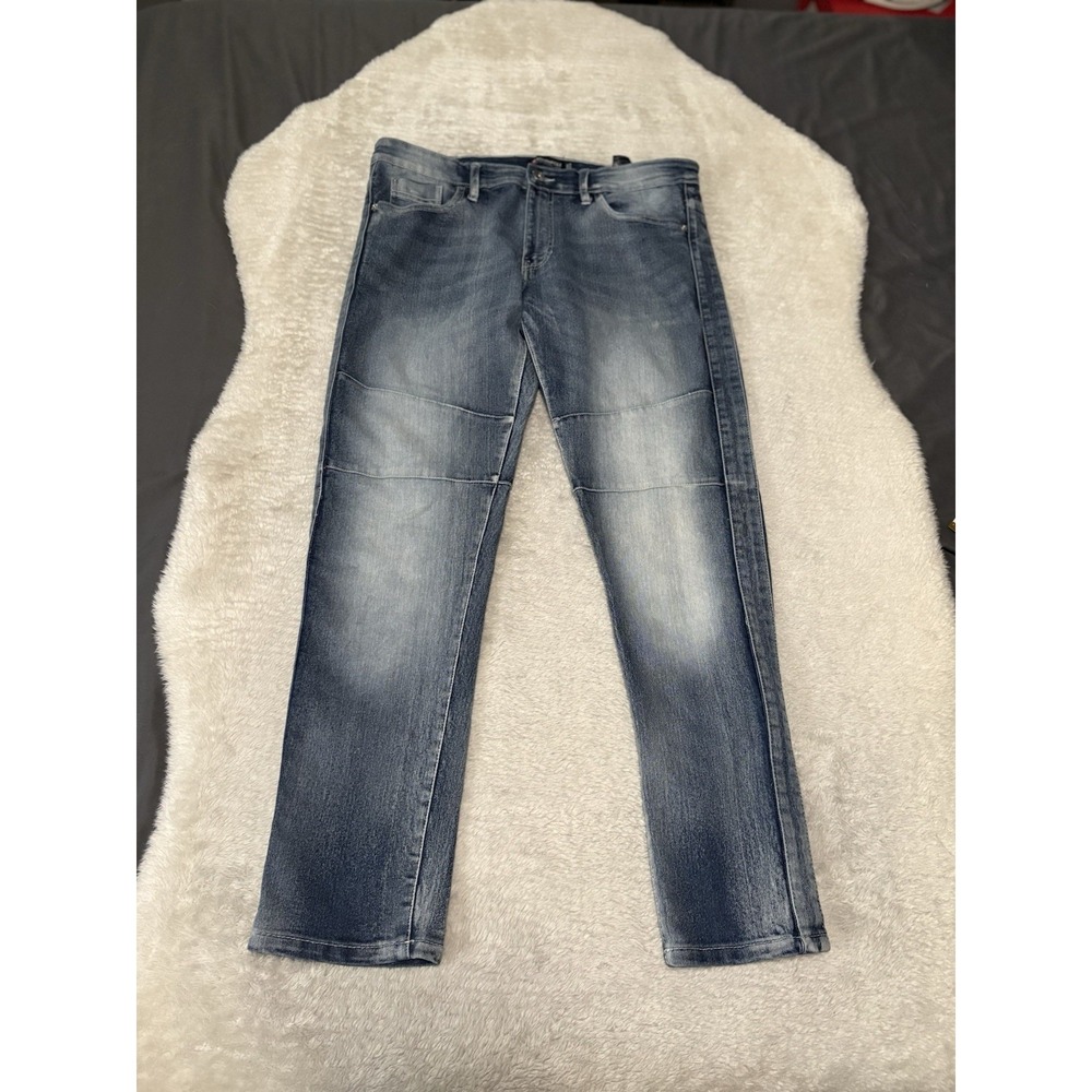 Southpole Mens Skinny Blue Washed Denim Jeans‎ Size 36x30 Pants Stretch